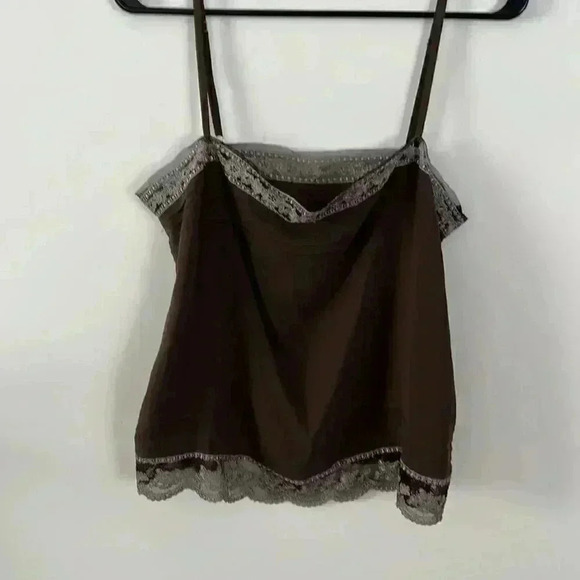 THEORY brown silk chiffon shirt - Picture 2 of 4